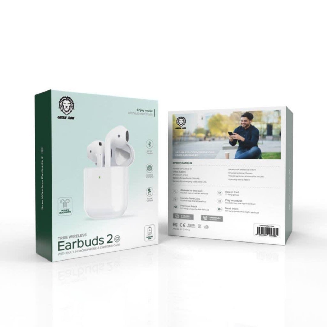 هندزفری GREEN LION EARBUDS 2 G1 - Image 3