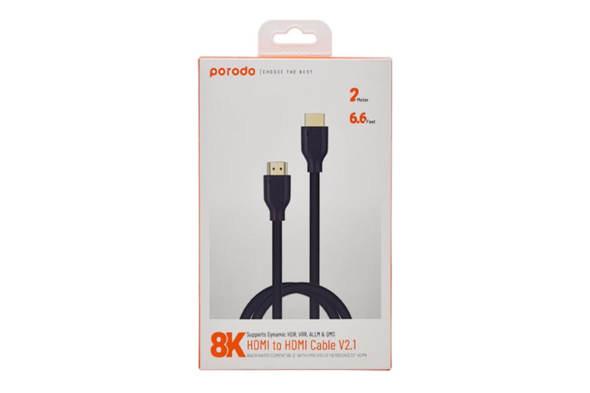 کابل PORODO 8K HDMI to HDMI Cable V2.1 - Image 2