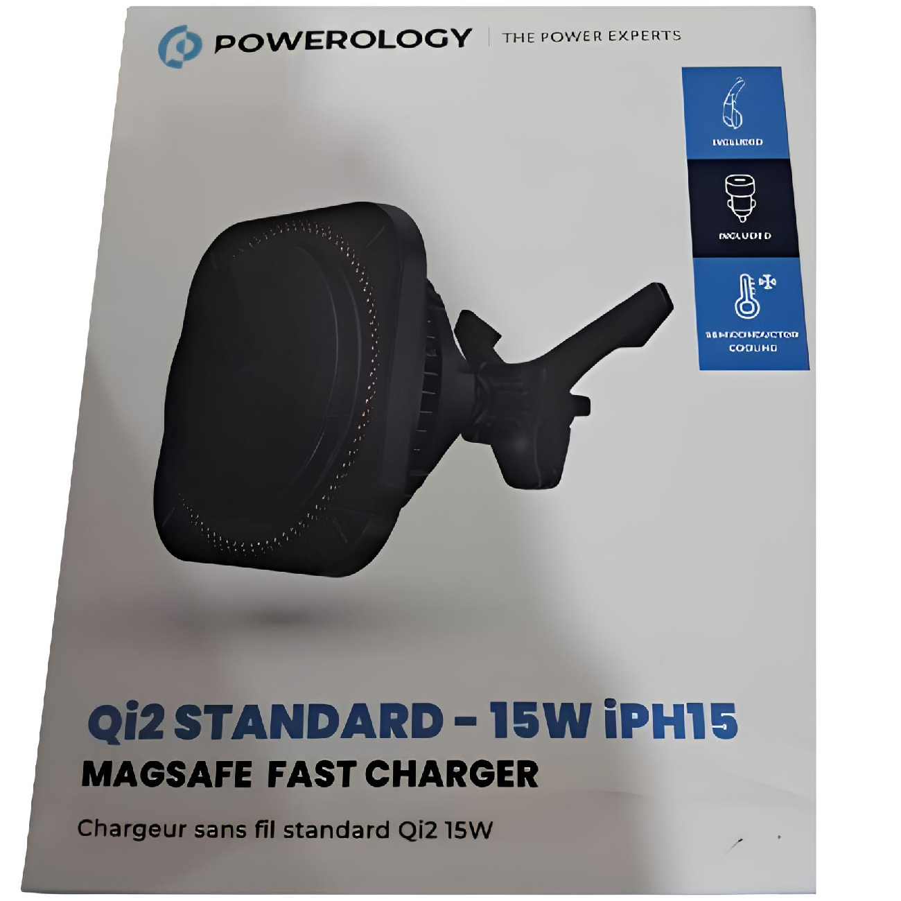 شارژر و فندکی Powerology Qi2 Standard - 15W iPH15 Magsafe Fast Charger - Image 6