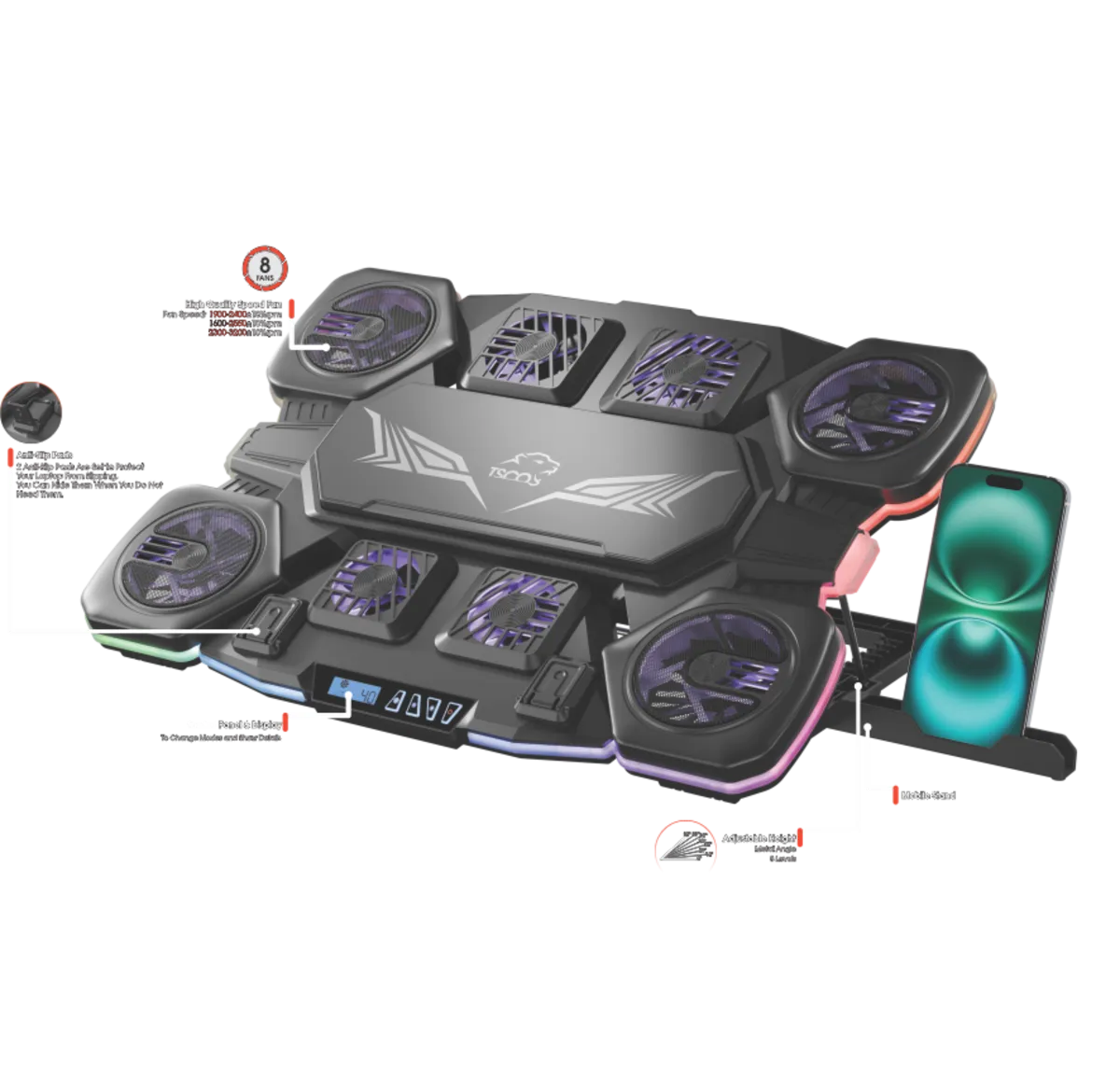 کول پد گیمینگ تسکو مدل GCLP 3154 - Image 2