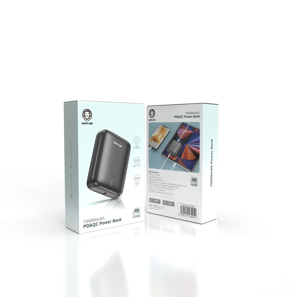 پاور بانک GREEN LION PD&QC 10000MAH POWER BANK