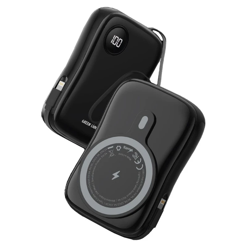 پاوربانک گرین لاین مدل MagPulse ظرفیت 10000 میلیآمپر