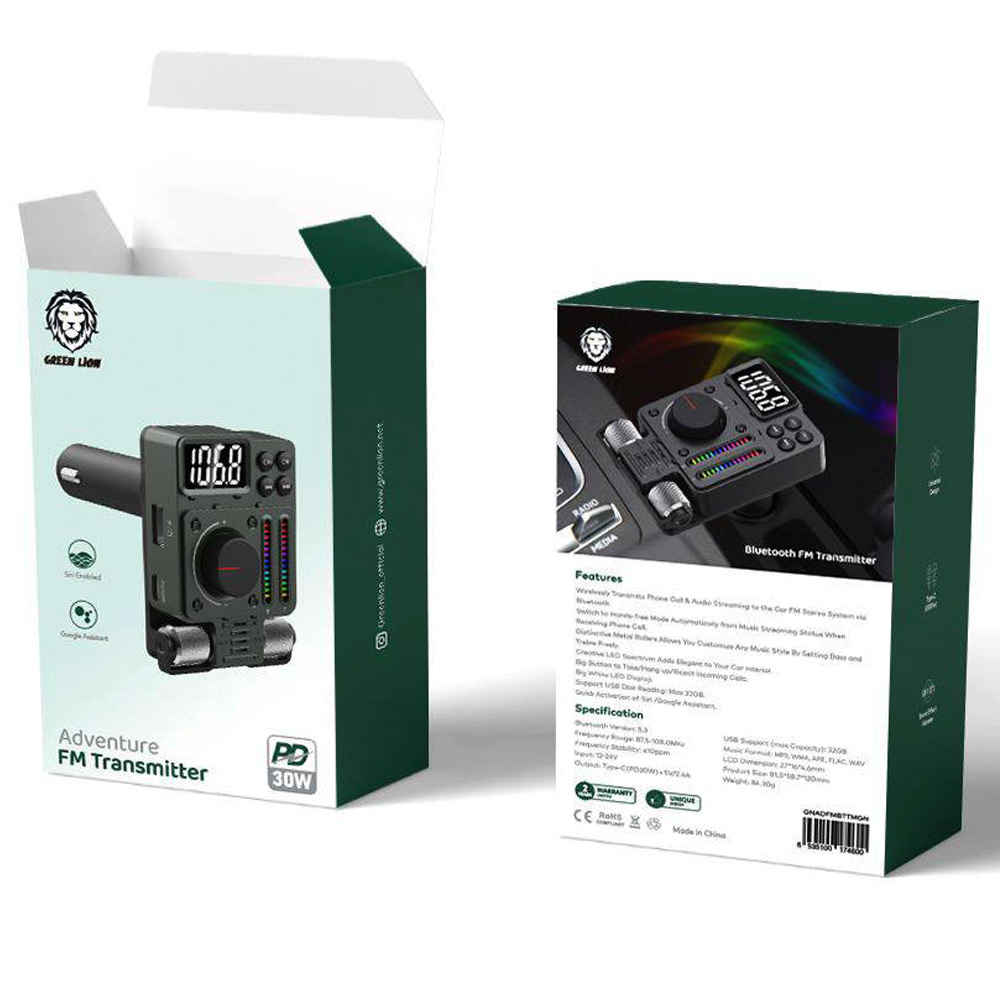 فندکی Green Lion Adventure FM Transmitter 30W