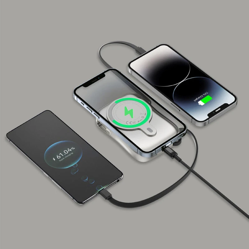 پاوربانک گرین لاین مدل MagPulse ظرفیت 10000 میلیآمپر