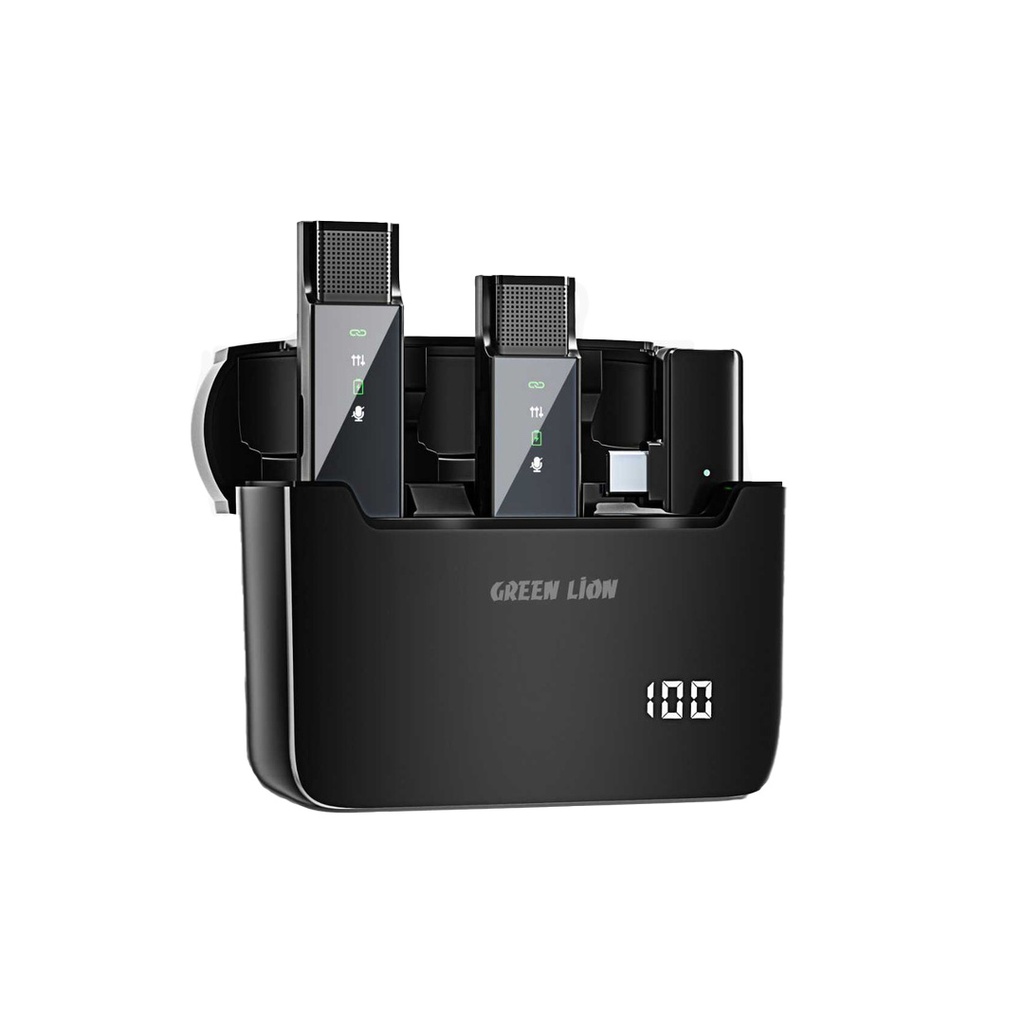 میکروفن بی سیم گرین لاین مدل 2in1 DIGITAL DISPLAY LITHTNING