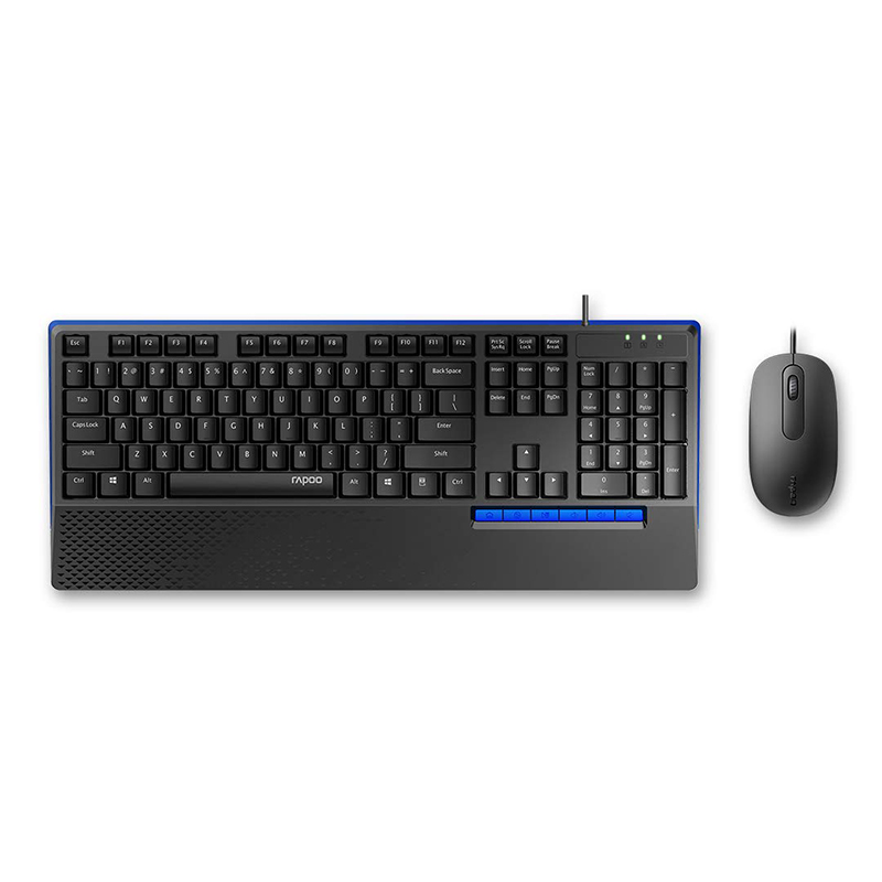 موس و کیبورد RAPOO KEYBOARD & MOUSE WIRED NX2000 گارانتی پانا