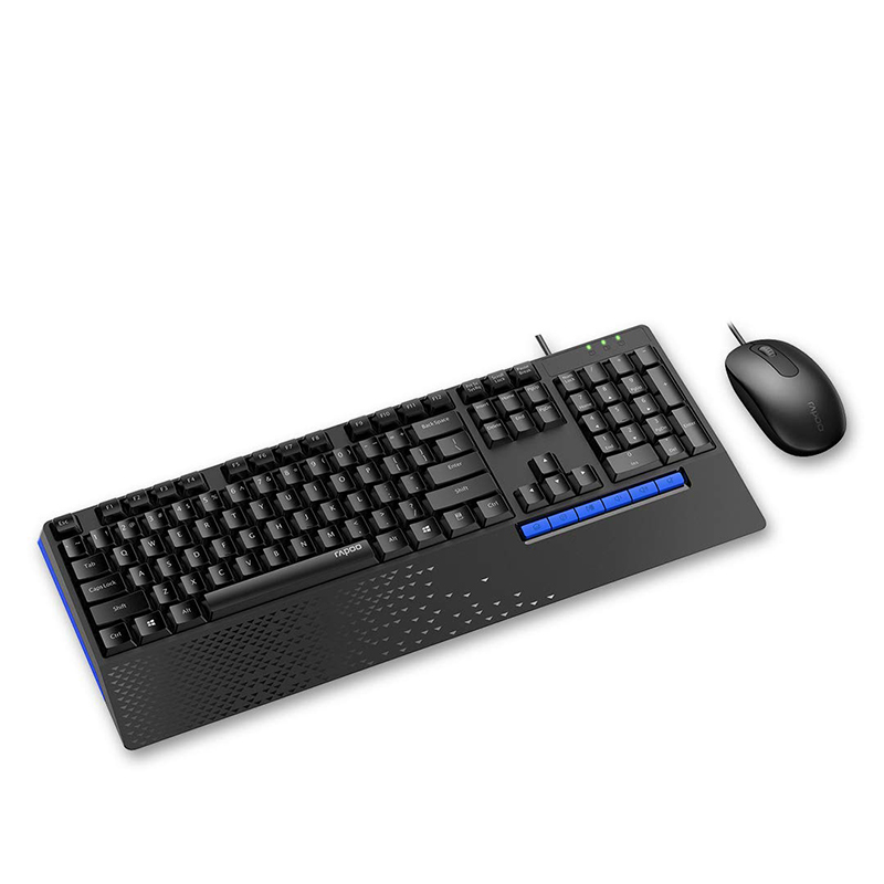 موس و کیبورد RAPOO KEYBOARD & MOUSE WIRED NX2000 گارانتی پانا