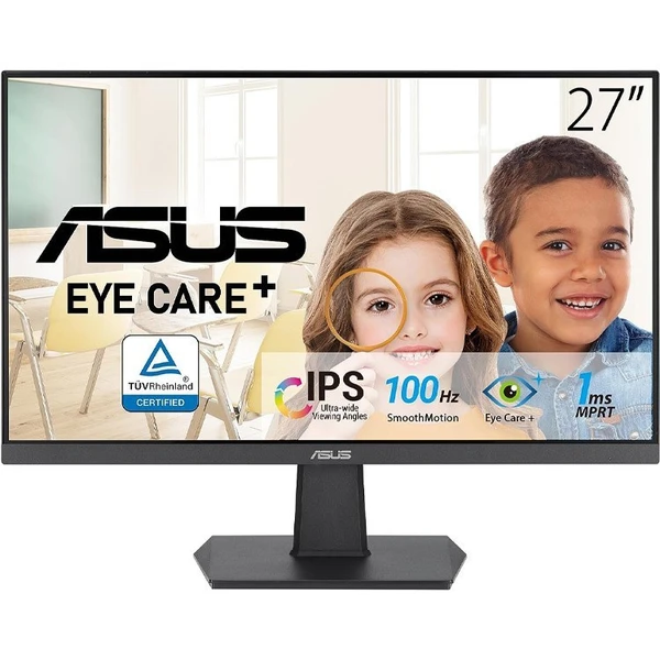 مانیتور ایسوس VA27EHF سایز ۲۷ اینچ IPS با کیفیت Full HD و نرخ تازهسازی ۱۰۰ هرتز