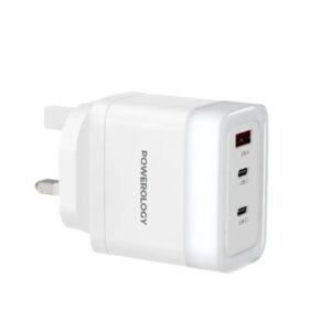 آداپتور شارژ دیواری پاورولوژی Lunex Series 65W GaN