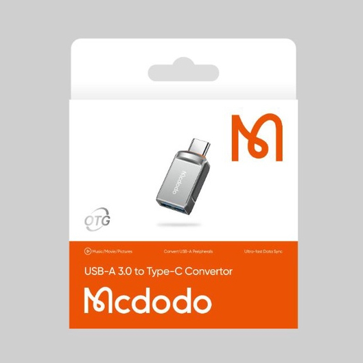 مبدل یو اس بی به تایپ سی مک دودو Mcdodo USB to Type-C Convertor