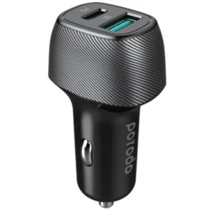 فندکی Porodo Blue Dual Port Car Charger 38W