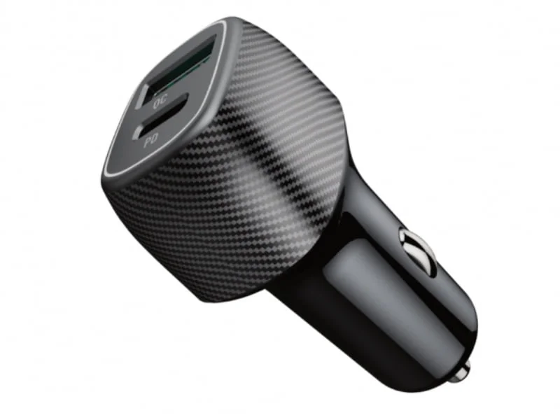 فندکی Porodo Blue Dual Port Car Charger 38W