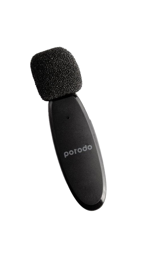 میکروفون Porodo Wireless Lavalier Dual Connector Dual Mic With Charging Case