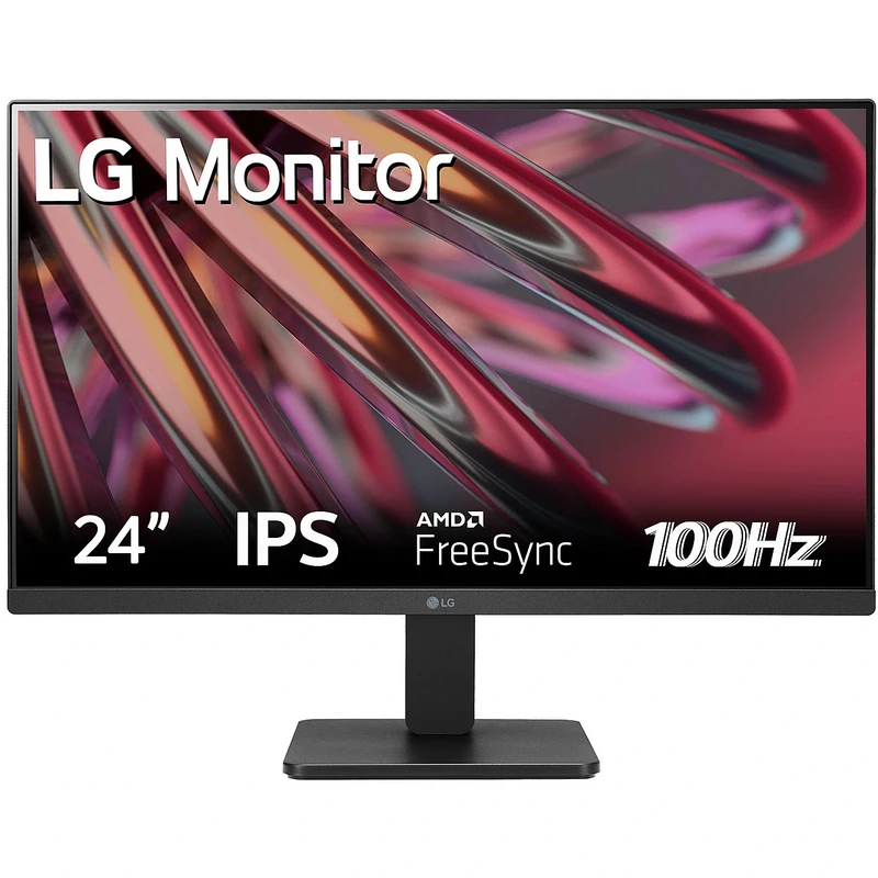 مانیتور گیمینگ 24 اینچ ال جی 24MR400-B | پنل IPS فول اچ دی 100 هرتز با AMD FreeSync و طراحی بدون حاشیه