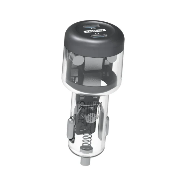 فندکی Powerology Quick-Charge Crystalline Series Car Charger 35W