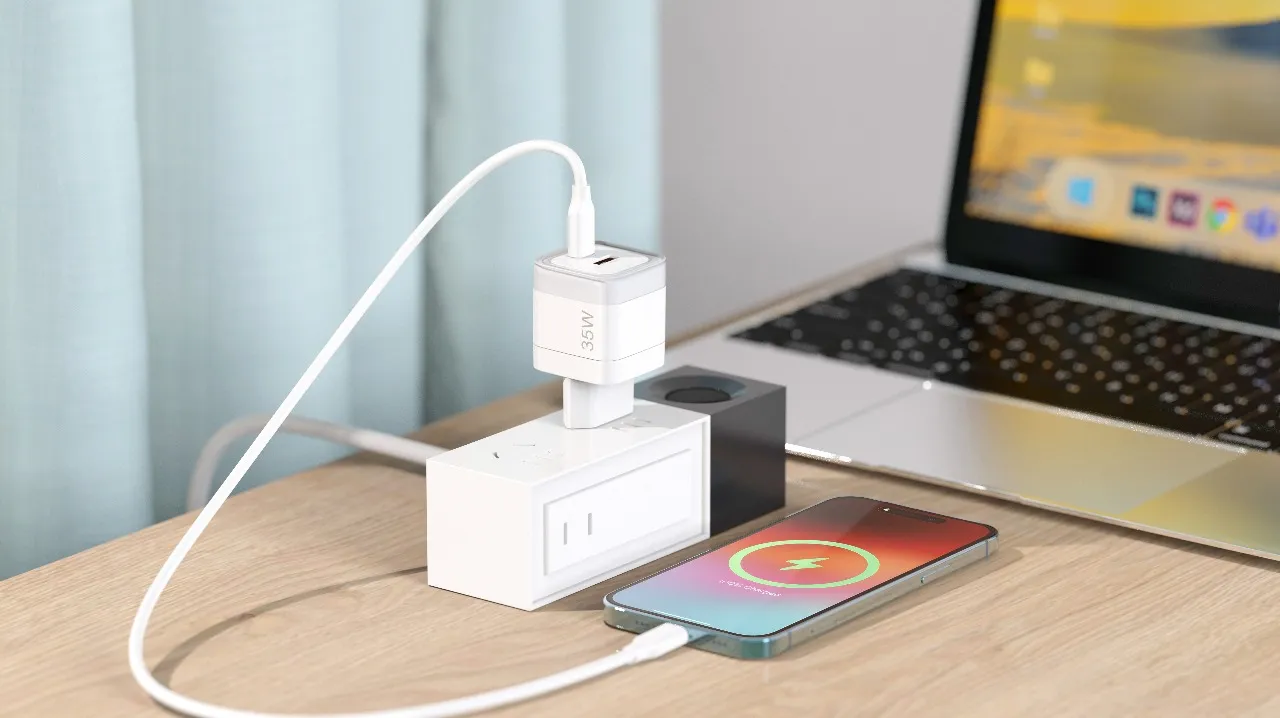 آداپتور شارژ دیواری پاورولوژی Lunex PD 35W GaN