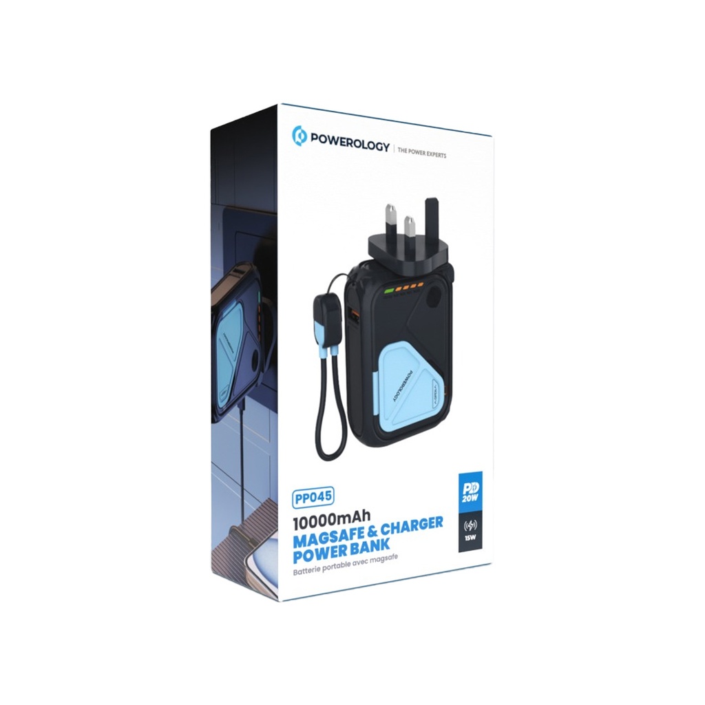 پاوربانک Powerology 10000mAh Magsafe & Charger PowerBank