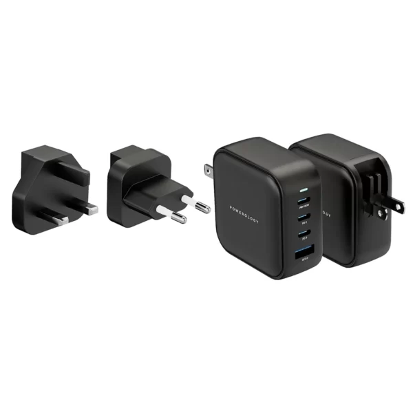 شارژر Powerology 100W Triple PD GaN Charger