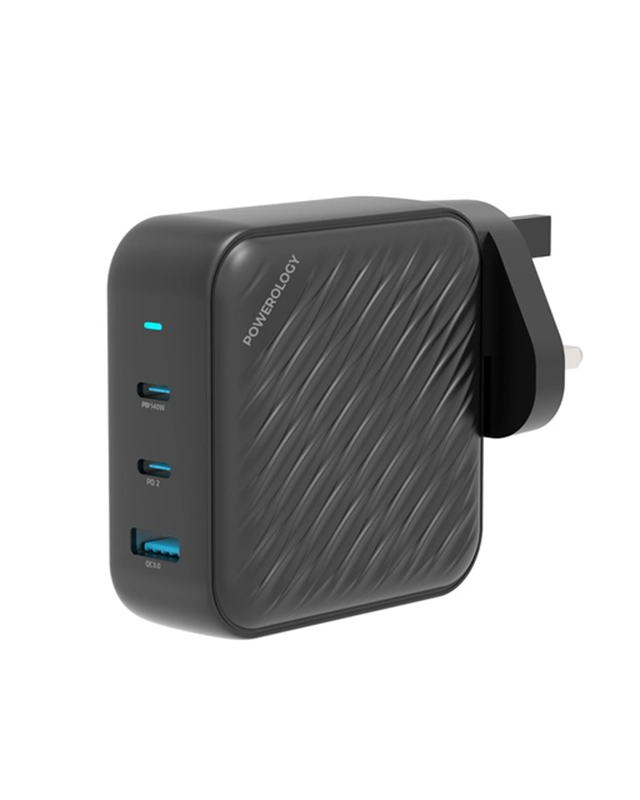 شارژر Powerology 140W Dual PD GaN Charger