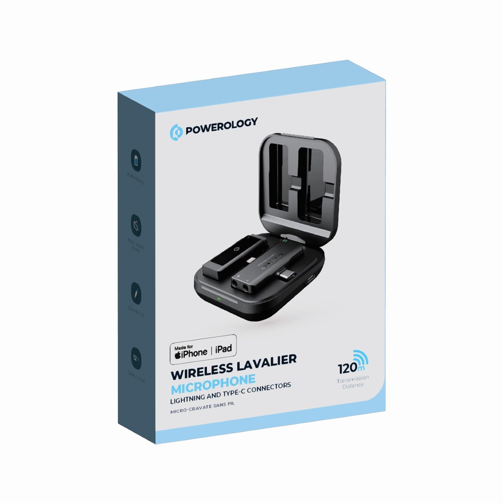 میکروفون Powerology Wireless Lavalier Microphone