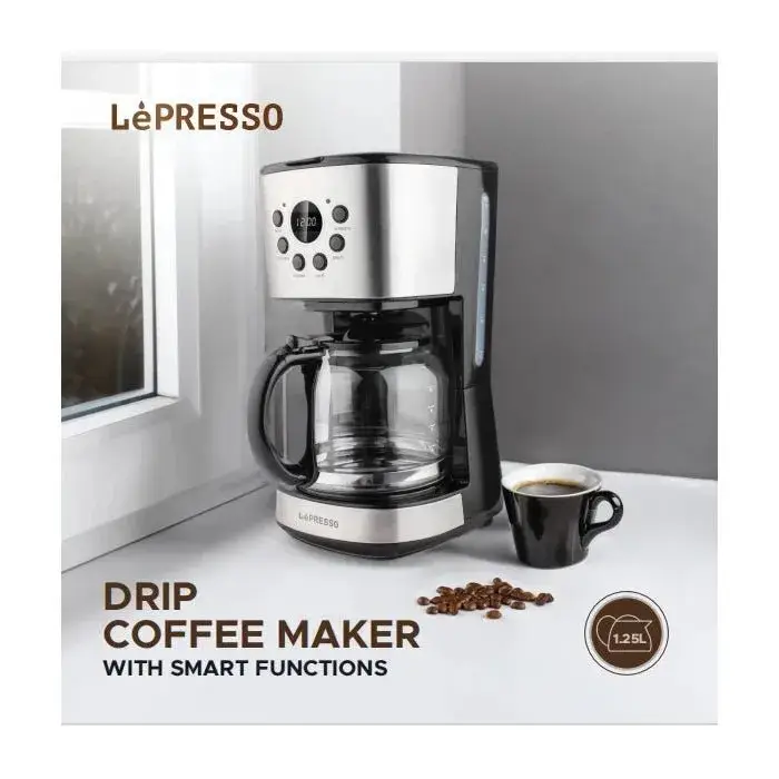 دستگاه قهوه ساز هوشمند ظرفیت 1.25 لیتر لپرسو مدل LePresso Drip Coffee Maker with Smart Functions