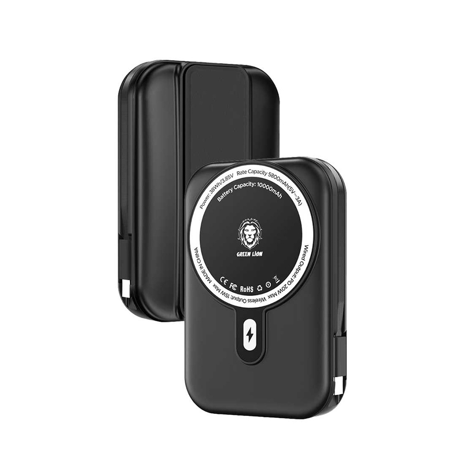 پاور بانک GREEN LION MONACO GRIP 10000MAH - TYPE-C TO LIGHTNING